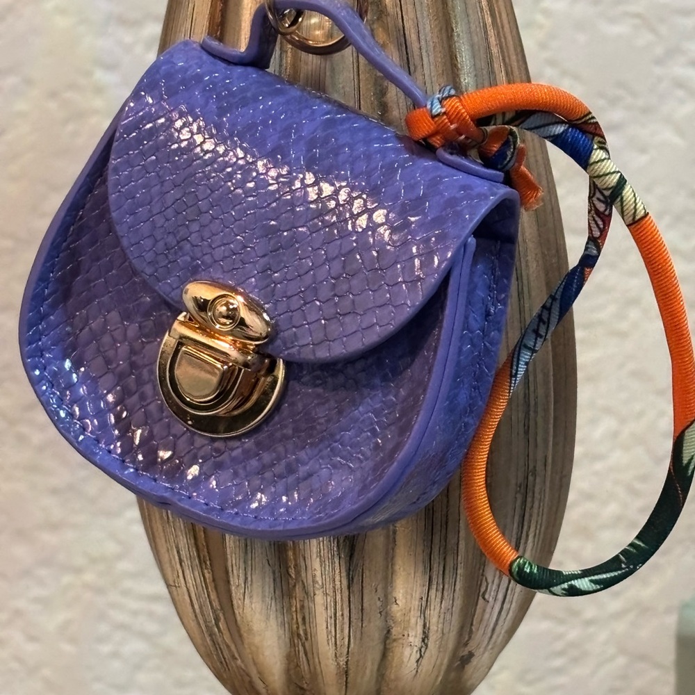 Stylish Purple Bag Charm / Keychain